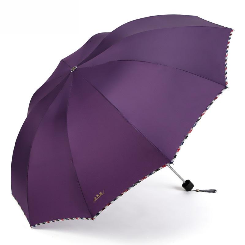 Large Folding Umbrella for Two or Three People with Sun Protection and Anti-UV Features
