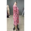 Women's Home Pajamas Casual Printed Round Neck Knee-length Dress
