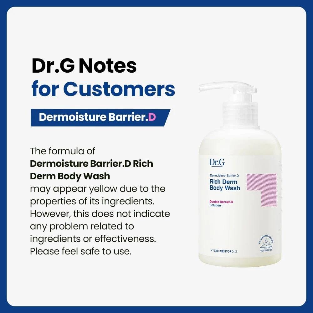 [Dr.G] Dermoisture Barrier D Rich Derm Body Wash 400ml / 13.53 fl. oz
