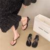 Temperament Leopard Print and Flip-flops 2025 New Korean Version of Fashion Women's Summer Slope French Outerwear Sandals High Heels