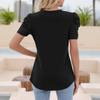Short Sleeve Sweater For Women Tops Trendy Spring Summer Casual Outfits Knit Crewneck Shirt Blouses