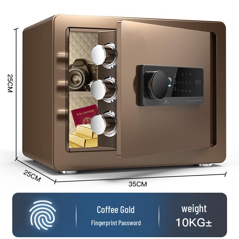 FMBZ 25cm Fingerprint Password Home Office Safe