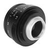 35mm Camera Lens F1.6 Large Aperture C Mount Fixed Focus Manual Focus Lens for Mirrorless Camera Bla