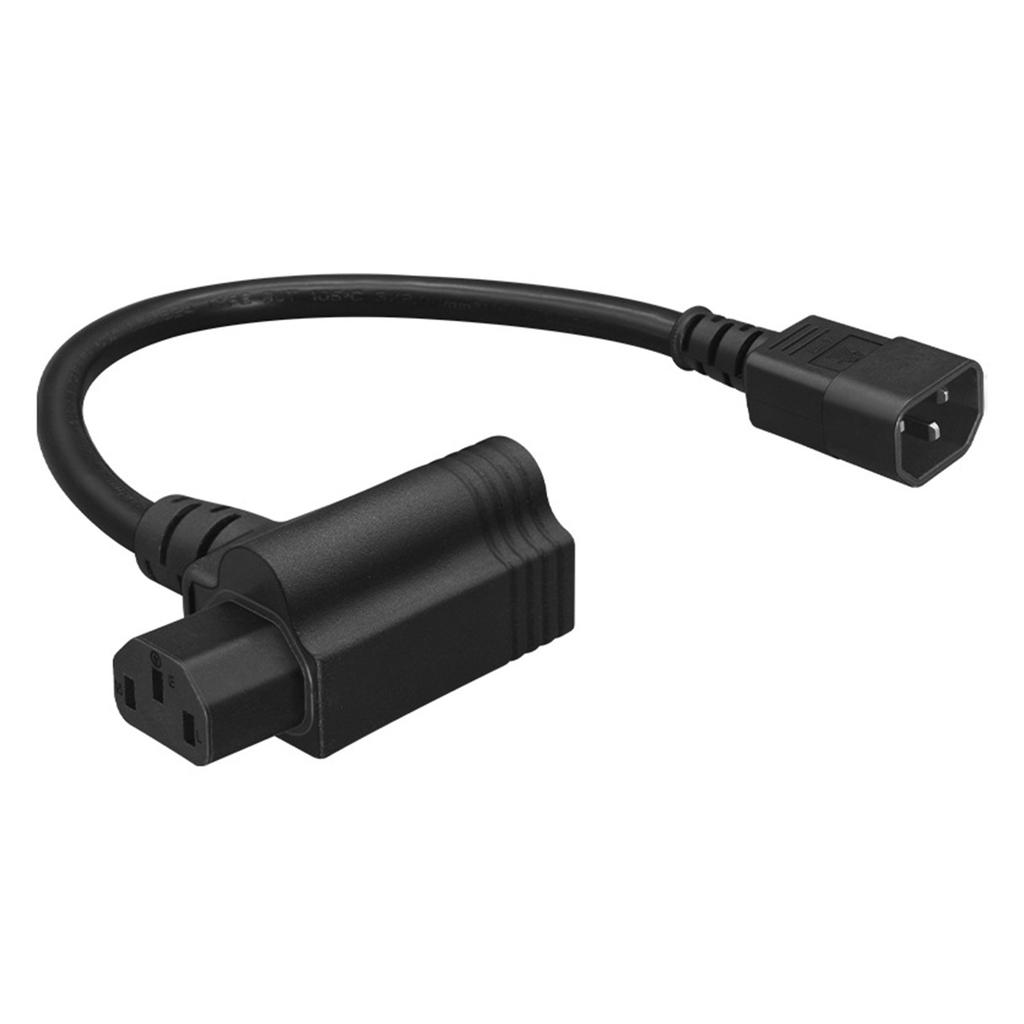 Heavy Duty Flexible Extension Cable C14 to C13 5-15R Power Cord For Home Office Electronics Computer Power Adapter Cord