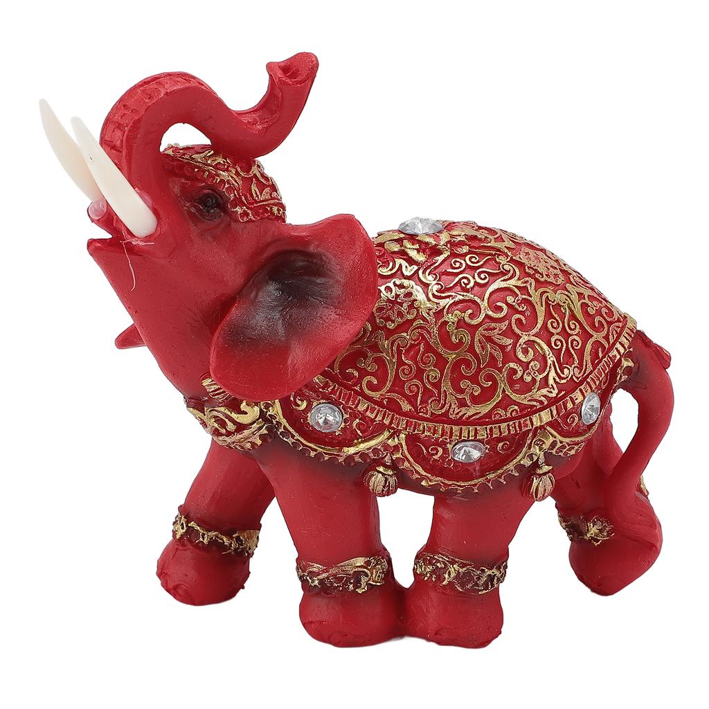 Elephant Statue Wealth Lucky Feng Shui Elephant Figurine Home Decor House Warming Present TV