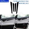 For Mercedes Benz C Class W204 2007-2013 Accessories Car Interior Door Panel Trim Sticker Gloss Black Plastic