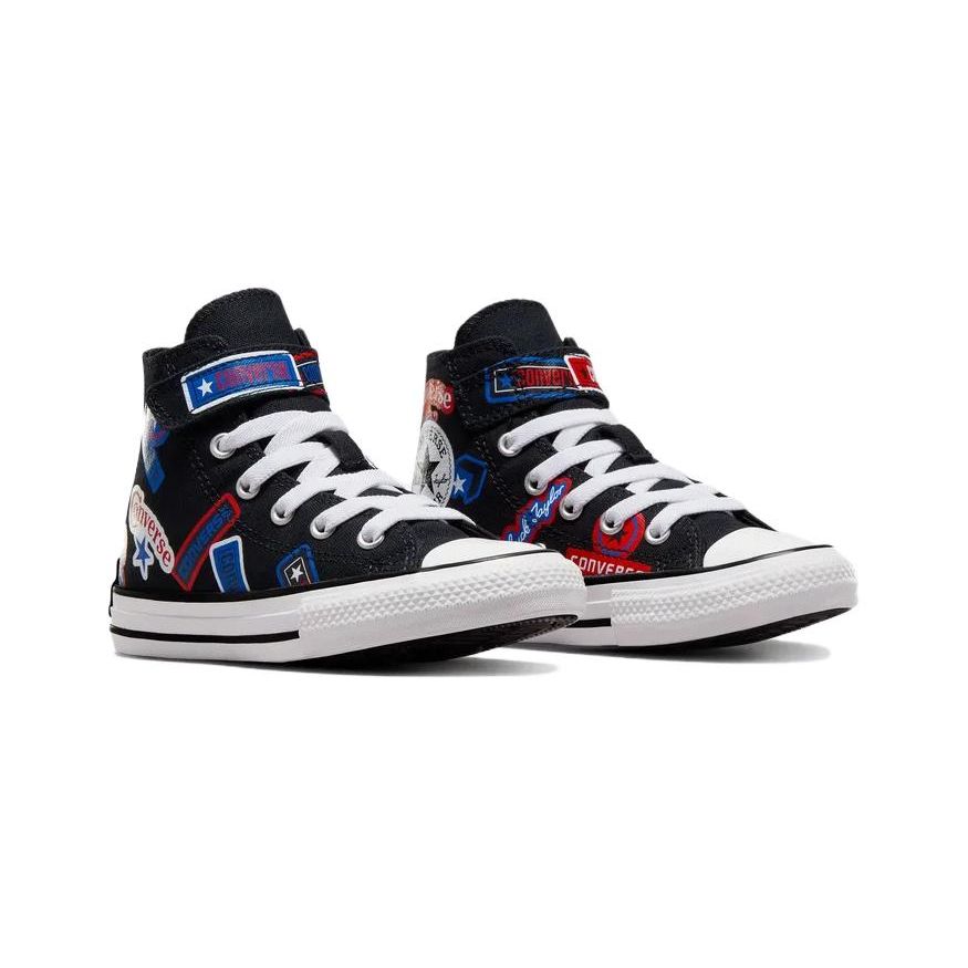 Converse All Star 1V High Top Kids Canvas Shoes Kids Sneakers Black A06356C