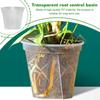 Transparent Plastic Pots Root Control Flower Pots With Tray Plastic Plant Pots Breathable Nursery Pots For Planting Orchids