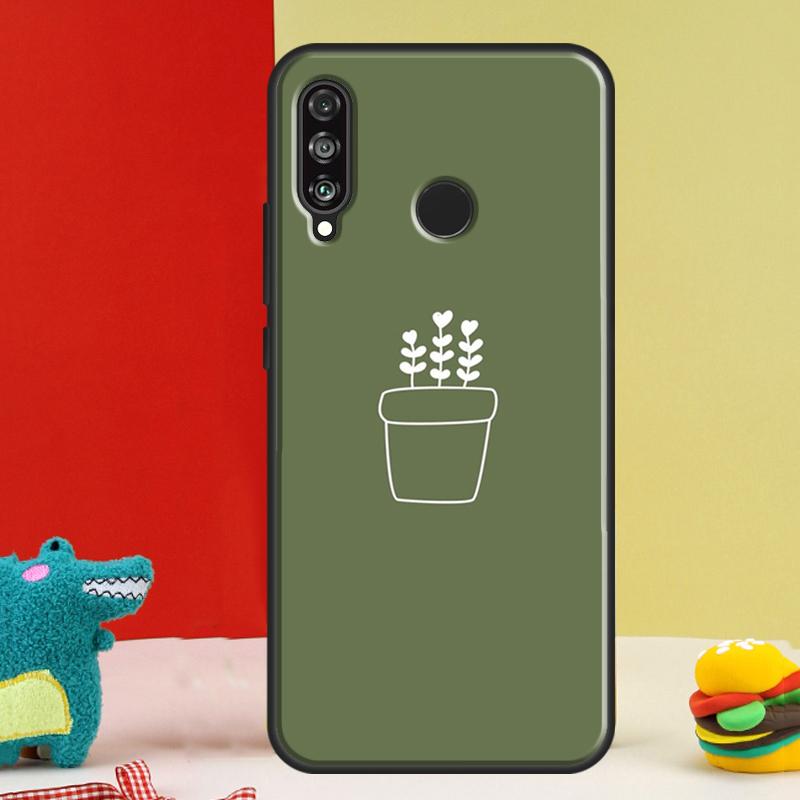green aesthetic For Huawei Nova 12s 12i 11i 8i 9 10 SE Y91 Y90 Y60 Y70 Y72 Y61 P20 P40 P30 Lite P60 Pro Case
