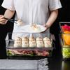 Modular Food Storage Container Transparent PET Refrigerator Organiser Space Efficient Kitchen Cabinet Organiser