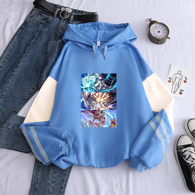 Harajuku Anime Jujutsu Kaisen Hoodie Okkotsu Yuta Ishigoori Ryuu Uro Takako Print Sweatshirt Men Women Streetwear Loose Pullover