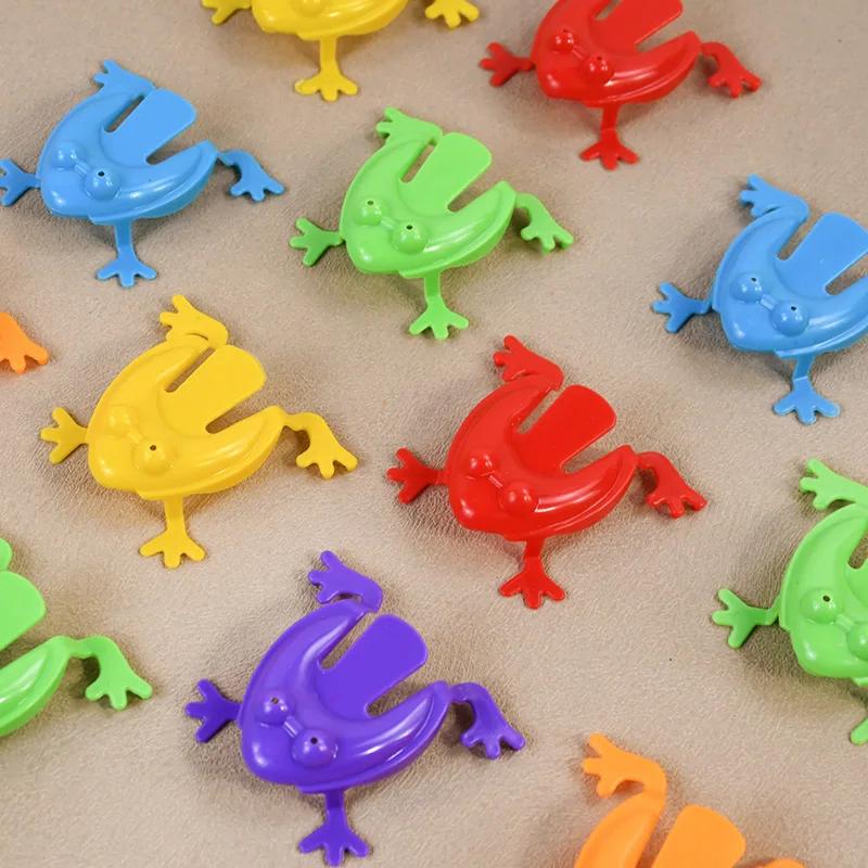 10-50 Stück Lustiger Springfrosch Kinder Hüpf Fidget Spielzeug Junge Mädchen Geburtstagsfeier Gastgeschenke Spiel Gastgeschenk Goodie Pinata Füllung Weihnachten