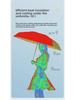 6-Rib Mini Folding Umbrella: Black Glue Sunblock Parasol for Women