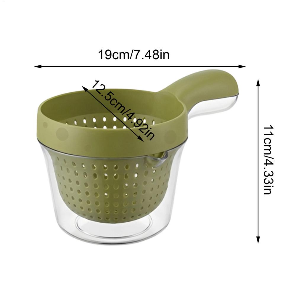 Double Layer Drainage Basket Kitchen Colander Bowl  Fruit Strainer Vegetable Wash Basket Fruit Cleaner Bowl Fruit Draining Bowl