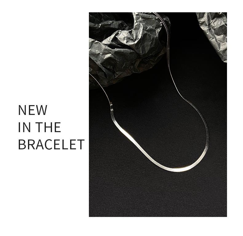 Collana Retro Osso di Serpente Coreana & Giapponese: Catena Clavicola da Donna Chic e Trendy Gioielli di Moda