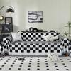 Black and White Plaid Sofa Cover, Anti-cat Scratch Cloth, Sofa Cover, Double-sided Available Sofa Cushion, Universal Sofa Towel for All Seasons