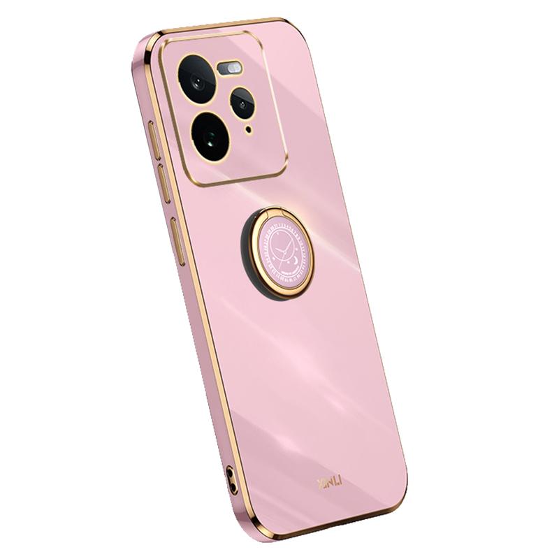 

XINLI For Realme GT 7 Pro 5G Case Ring Kickstand Electroplating TPU Phone Cover E
