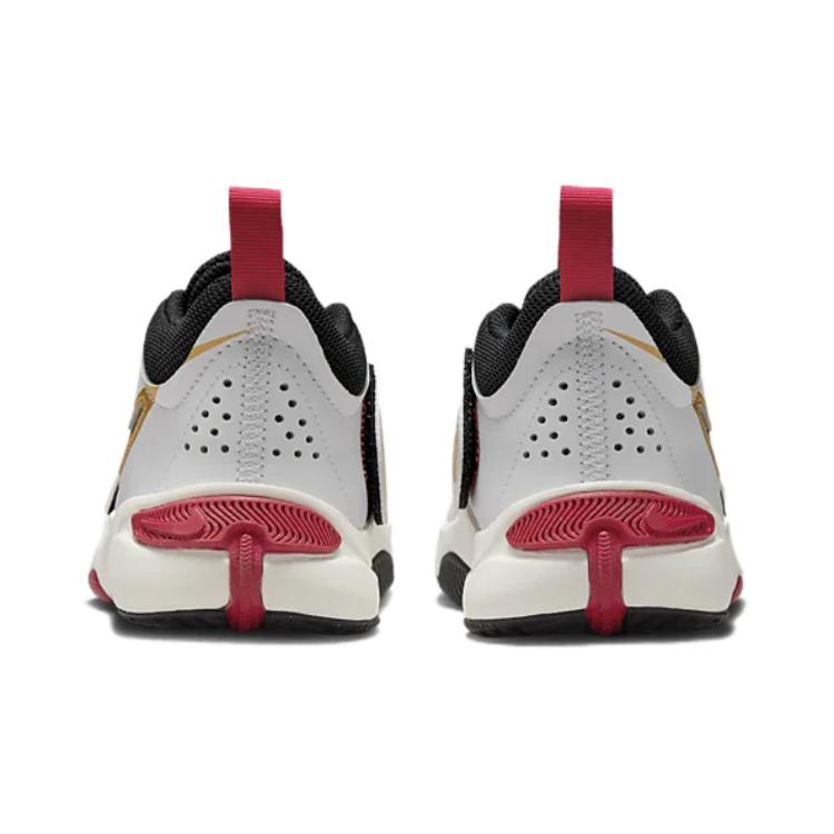 Nike Team Hustle D 11 PS Unisex White Metallic Gold University Red Black DV8994-104