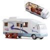1:30 Freizeitmobil Luxusmodell mit Musik Wohnzimmer Schlafzimmer Badezimmer Esstisch Camping Reise Wohnmobil Spielzeug Geschenk für Kinder