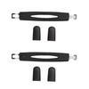 2 Pcs /Set Durable Plastic Luggage Pull Handle Flexible Easy Install Strap Handle Grip Replacement Handle Travel Accessories