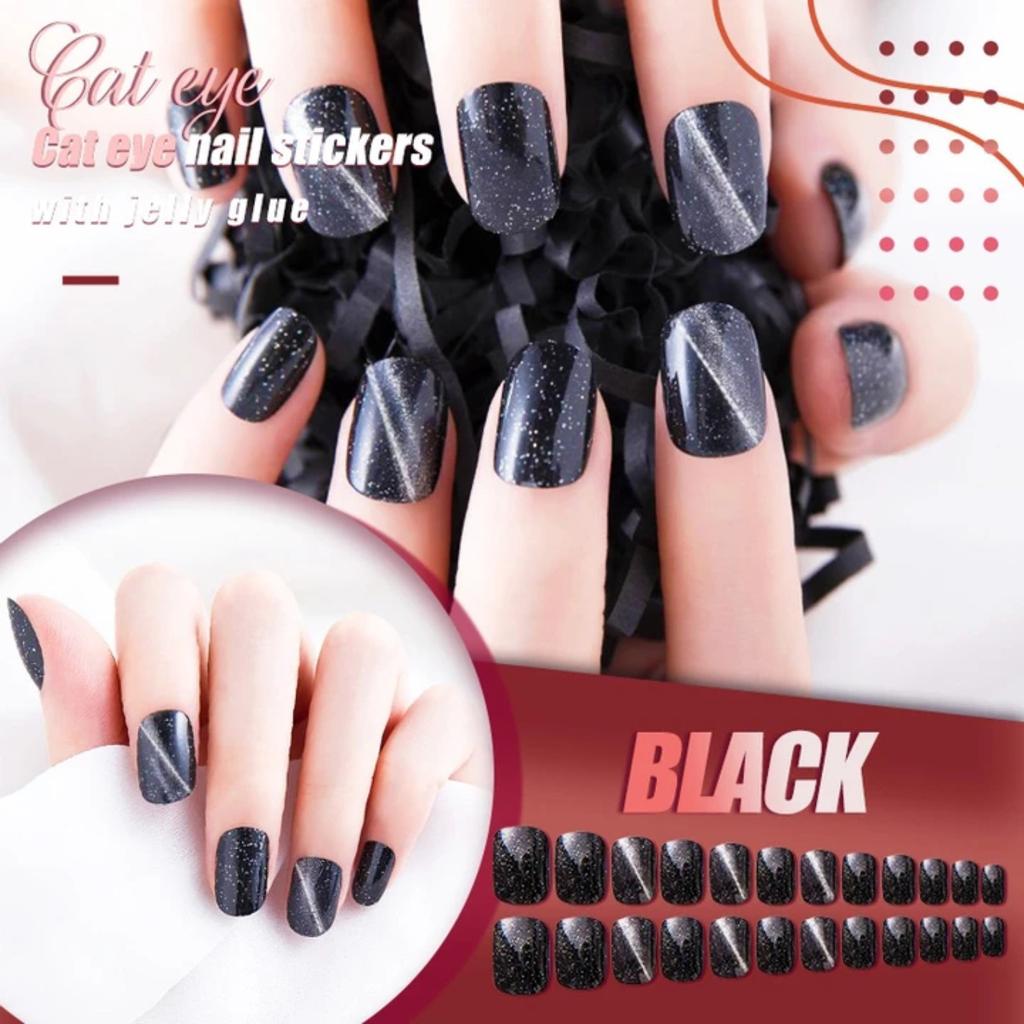 Buy Mysterious Cat Eye Nail Patch With Jelly Gu M 24pcs 3ml At Affordable Prices Free Shipping Real Reviews With Photos Joom