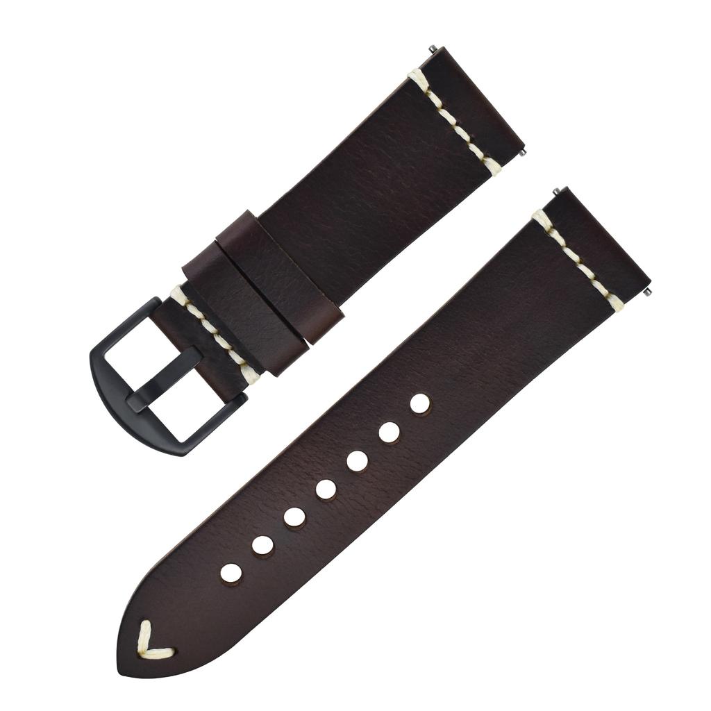 Burst Pattern Retro Color-Changing Leather Strap Buckle, Suitable For Green Water Ghost Xicheng, First Layer Oil Wax Leather Strap