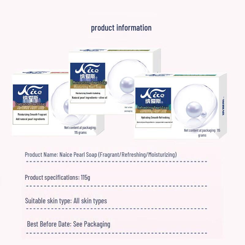 NICE Pearl Moisturizing Bath Soap