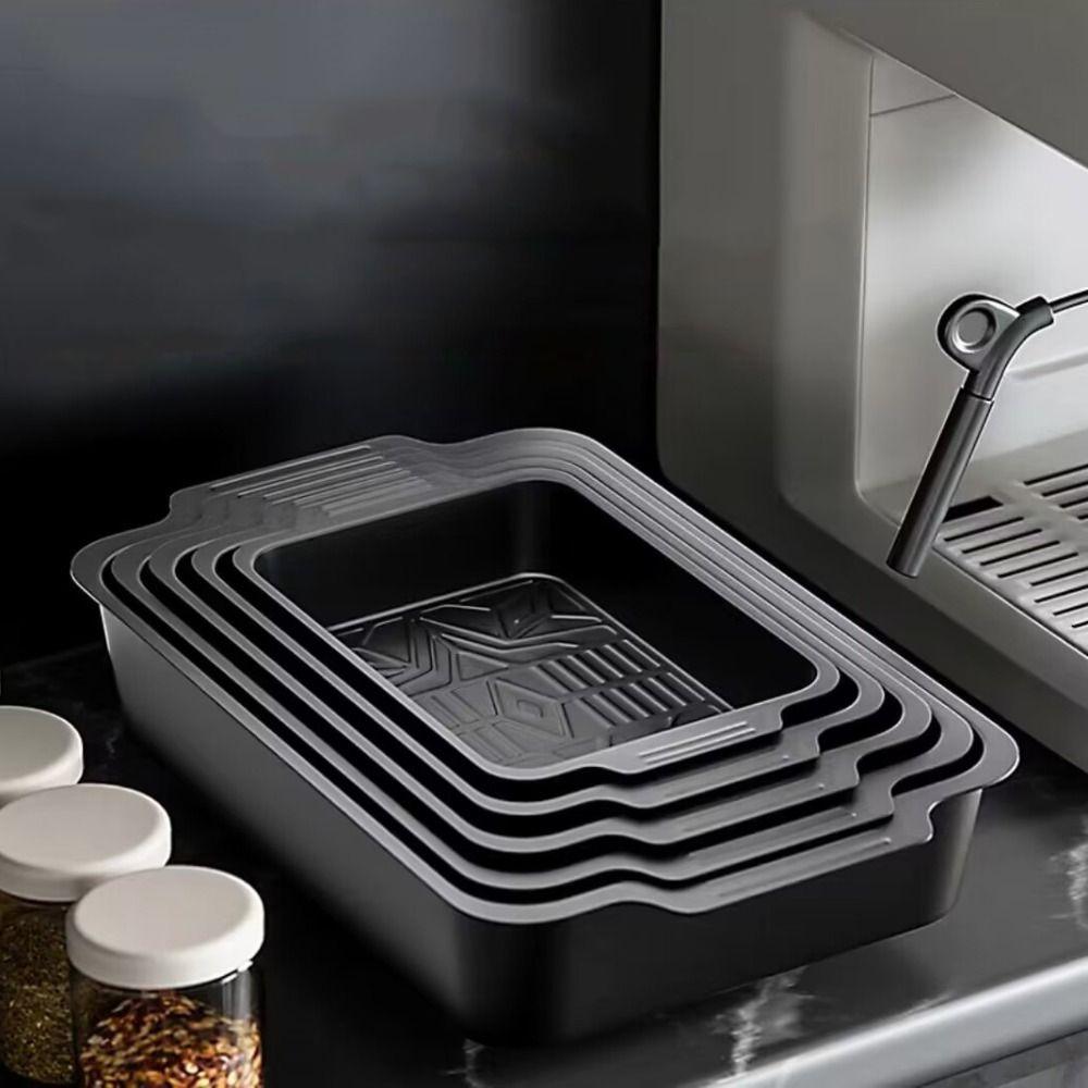 Carbon Steel Grilled Fish Dish Non Stick Pan Rectangular Baking Pan Seafood Tray  Induction Cooker