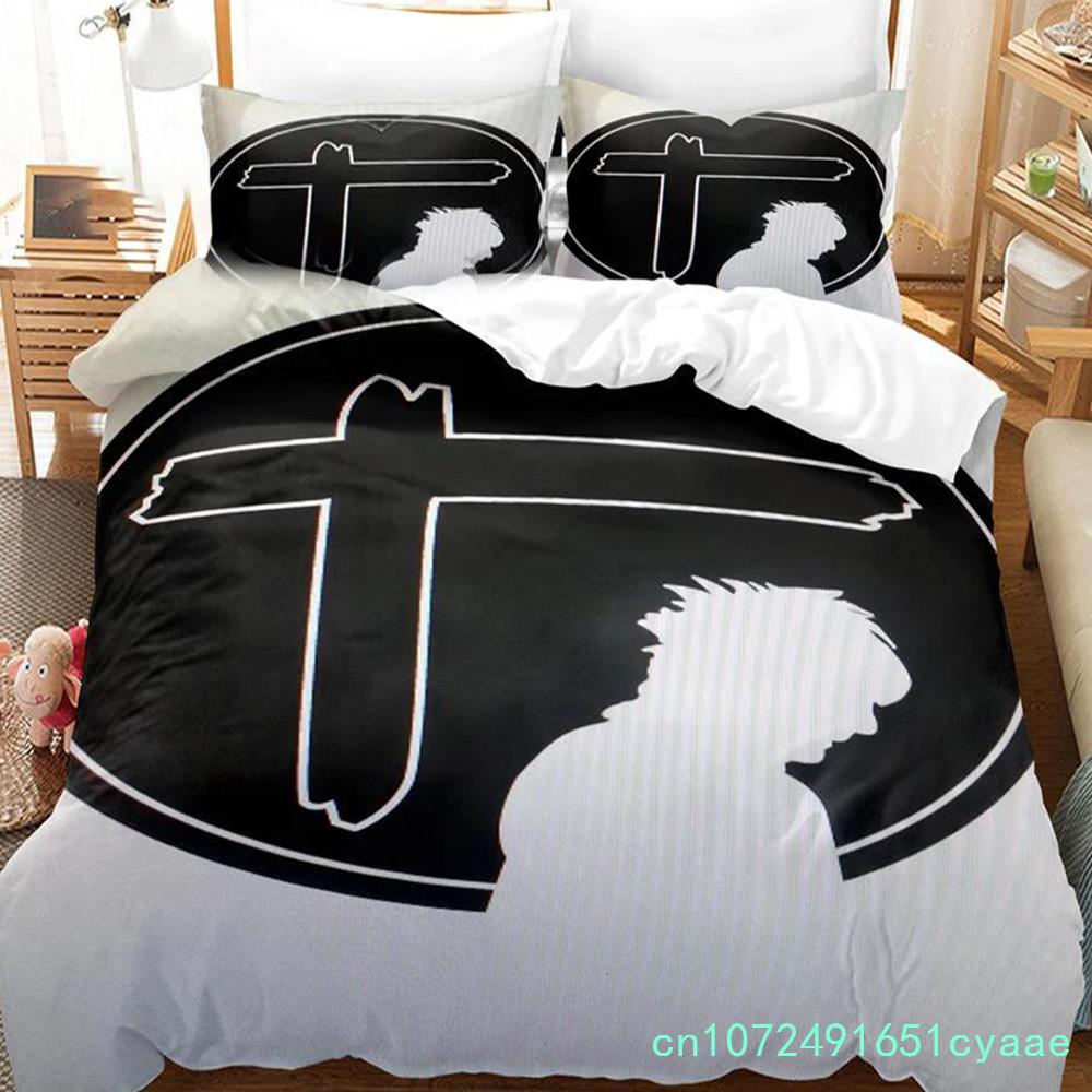 3D-gedrucktes Bettwäsche-Set „Indochine Rock“ mit Kissenbezug, erhältlich in den Größen Einzelbett, Doppelbett, Queensize und Kingsize, inklusive Bettbezug-Sets für Kinderzimmer.