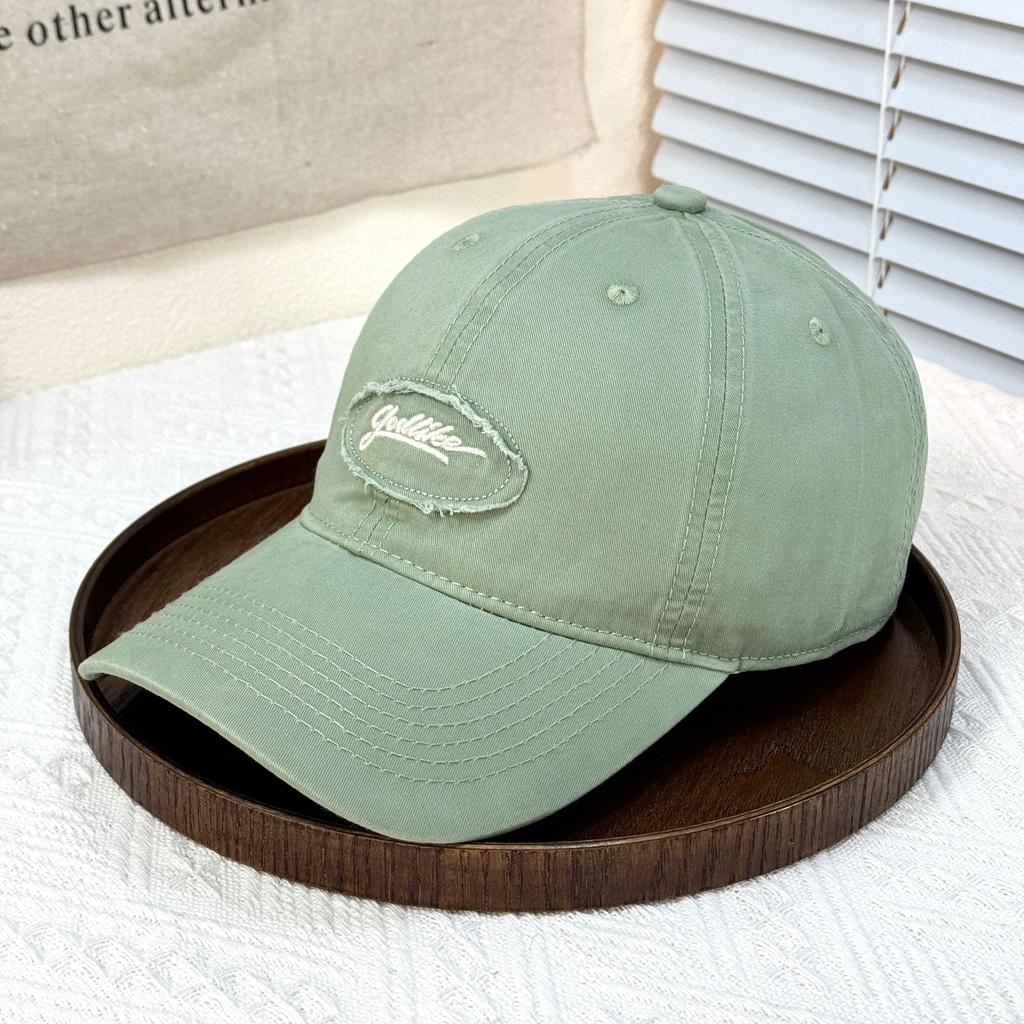 Fashion Hat Korean embroidered baseball cap for men and women versatile simple letter visor new trendy brand spring and summer fashion cap