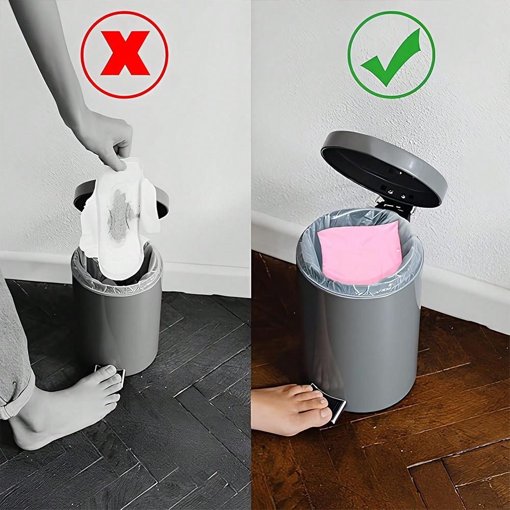 Xiaomi 100Pcs Sanitary Napkin Disposal Bags Self Adhesive Packaging Bags Mailing Bags Portable Period Pouches for Feminine Hygiene