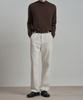 WORK ON BODY OFF Kor Semi-Overfit Mock Neck Knit [Brown]
