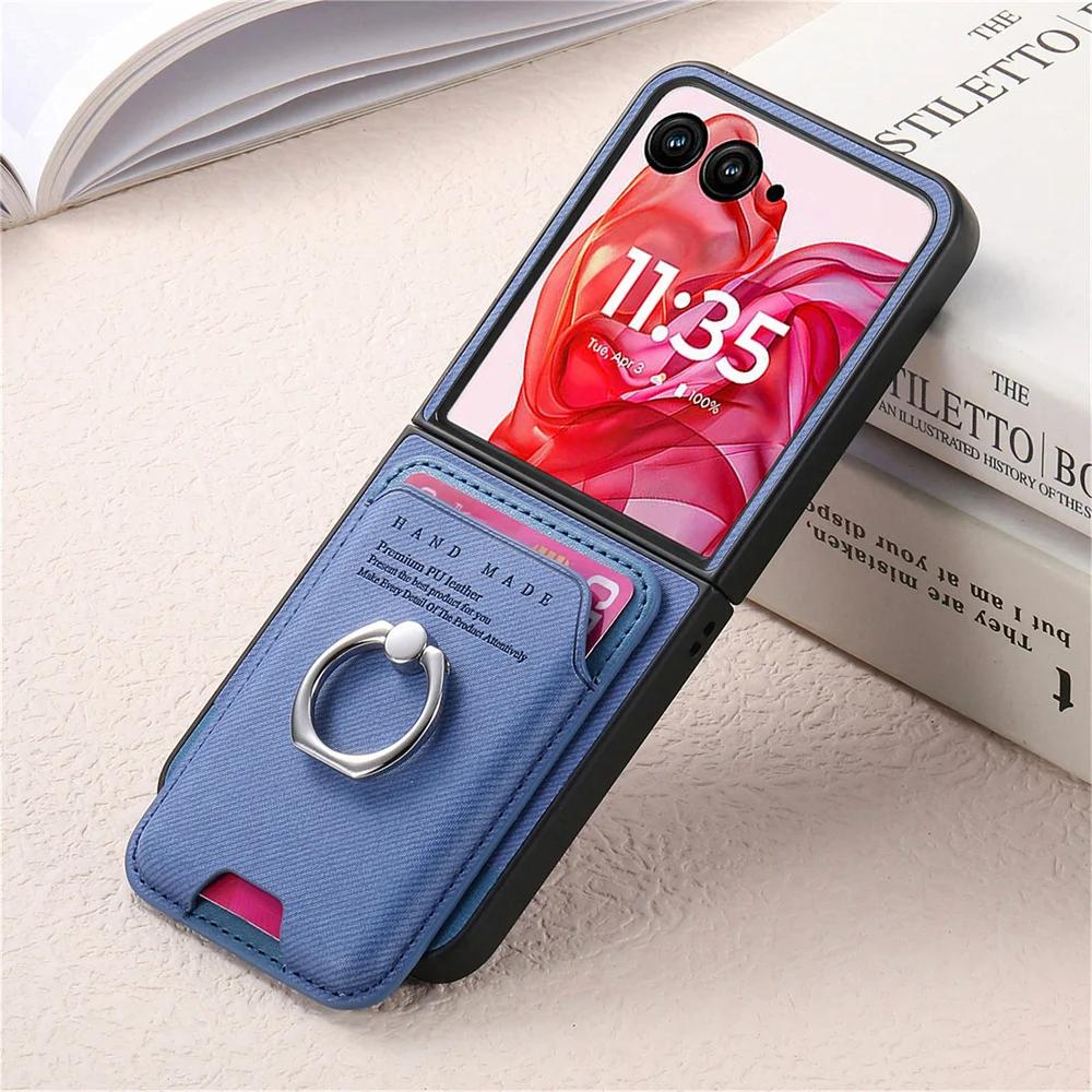 

2 in 1 Detachable Wallet with Card Holder Phone Case for Motorola Razr 60 50 40 Ultra Razr 60 50 Magnetic Bracket Leather Cover Motorola Razr 40