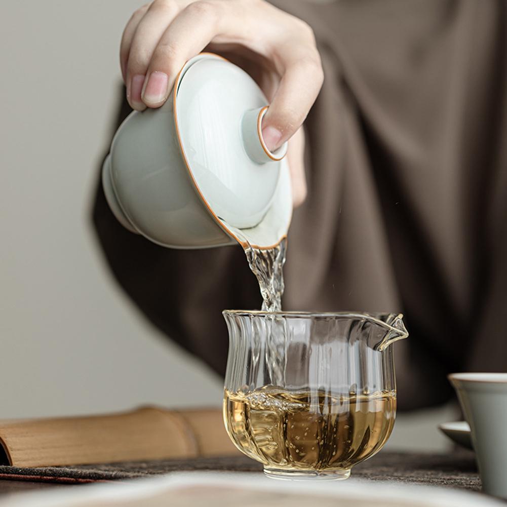 Ceramic Gai Wan Tea Set Chinese Traditional-Gaiwan Tea Bowl Tea Set Present For Friends Family