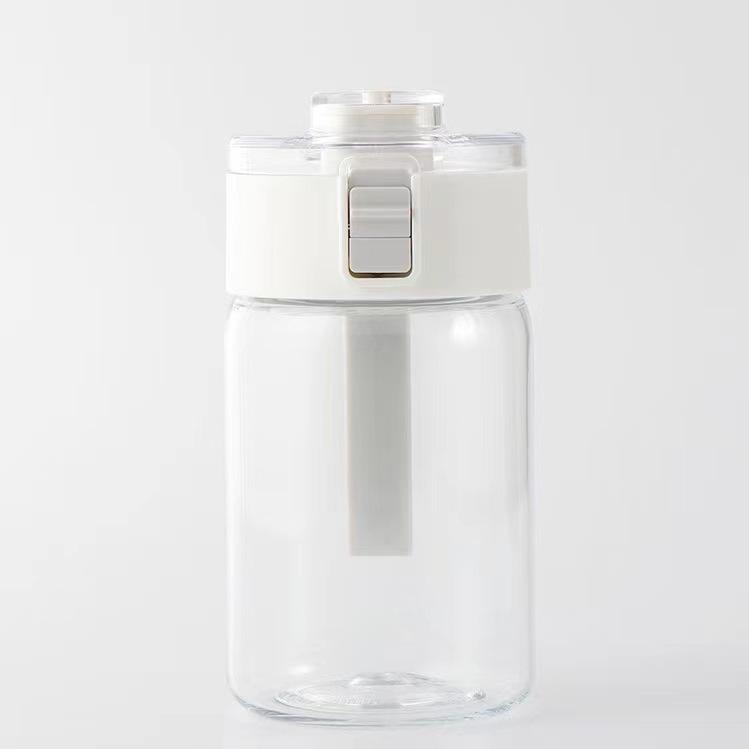 300/550/800ml Sports Water Bottle Portable Plastic Fitness Transparent Cup with Tea Fiter Outdoor Anti-drop Water Bottle 3500-800ml