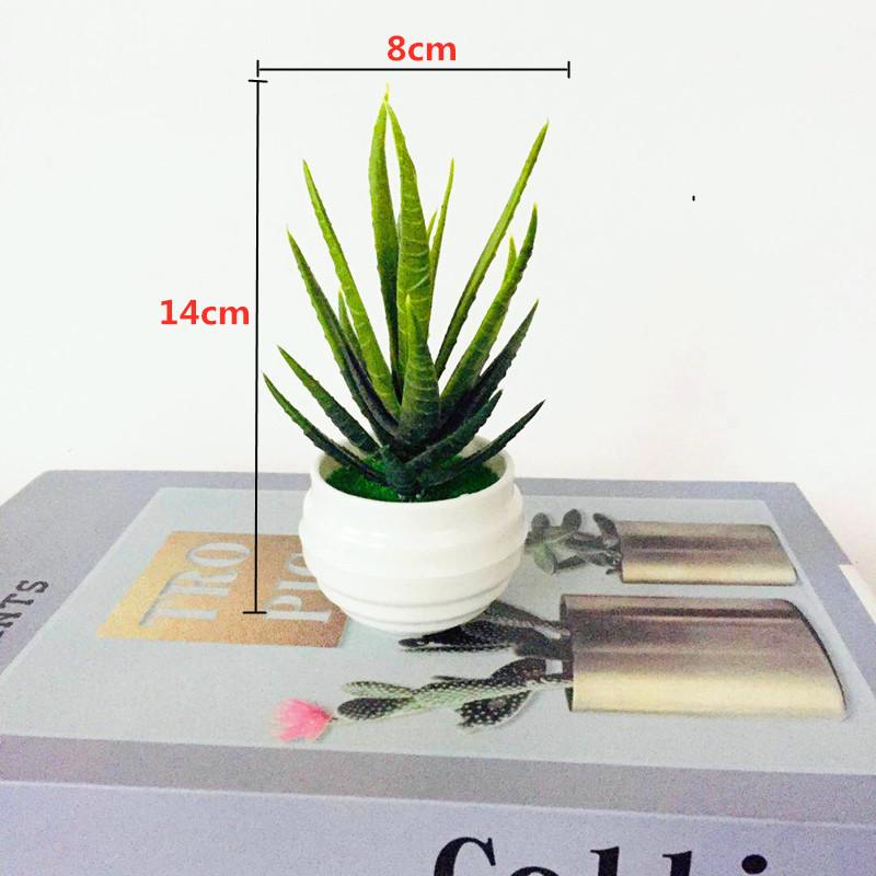Simulated Aloe Vera Succulent Artificial Green Plant Bonsai For Decor Indoor