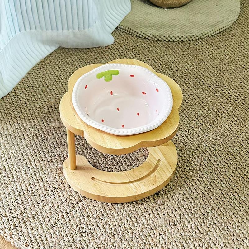 Ceramic Pet Cat Bowl Pet Drinking Water Feeding Bowl Ceramics Cat Food Dog Food Utensils Cat Dog Pet Supplies Accessories