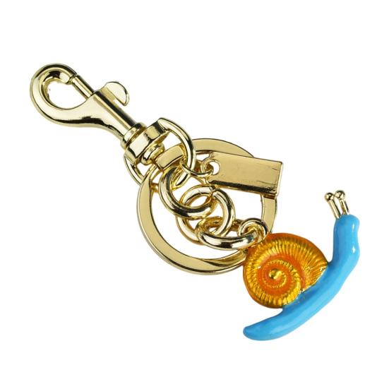 

Keychain Pendant Snail Design Key Holder with Lobster Clasp Key Ring Backpacks Tote Bags Mobile Phone Accessory A