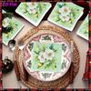 20pcs Disposable Napkins with Flowers, Birds Pattern Print for Wedding,Parties,and Daily Use for Thanksgiving Fall Christmas Table Decoration