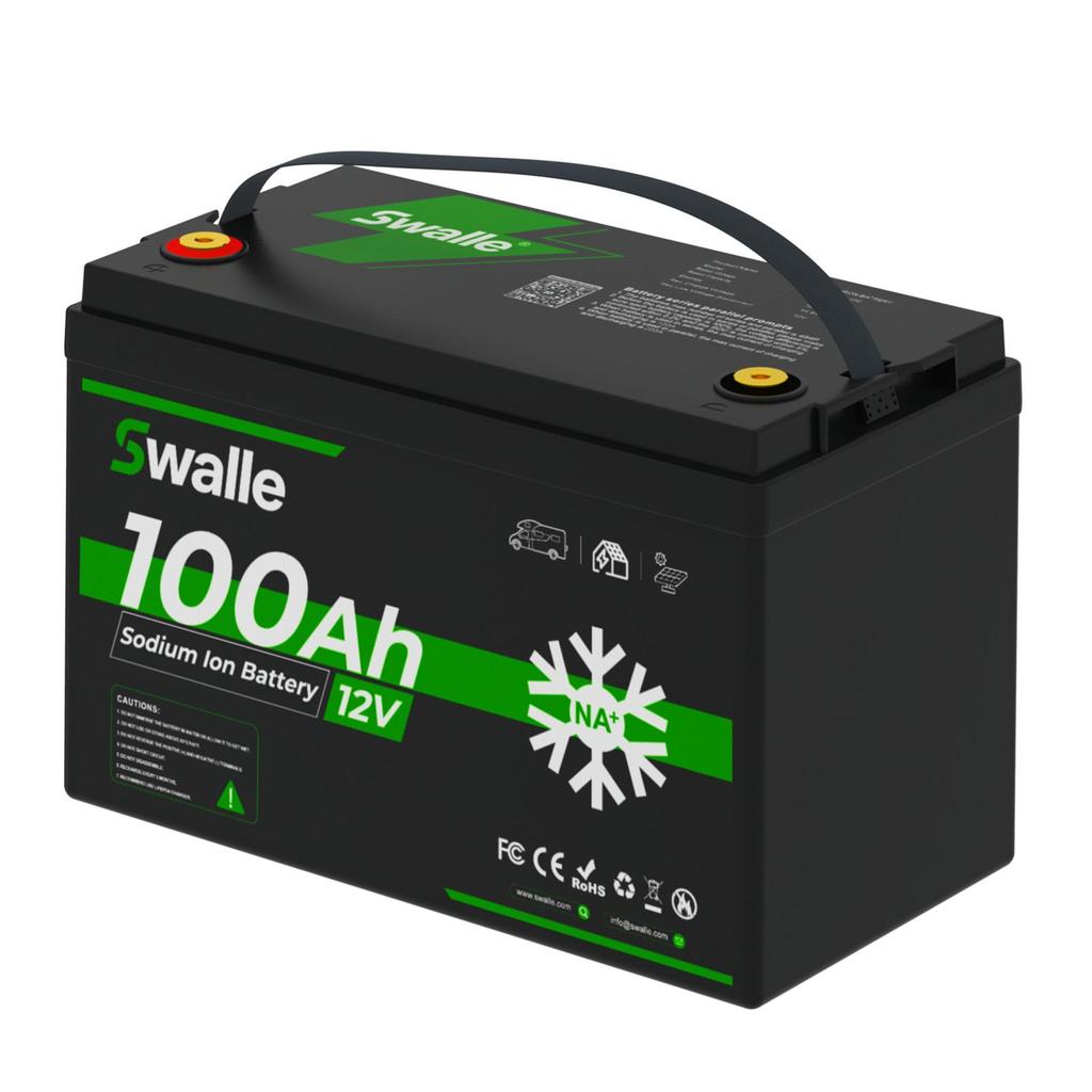 Sodium Ion Storage Battery Swalle 12V 100Ah With Bluetooth Deep Cycle Solar Battery