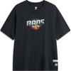 Li-Ning Anti-Five Series Letter Print Round Neck Comfortable Breathable Short Sleeve T-Shirt Men Tops Dark-Night-Black AHSU565-3