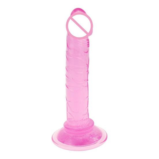 Dildo Anal Masturbator Bendable Smooth TPE Penis Thrusting Pleasure Wand for Lesbian