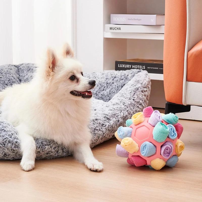 Upgrade Unfilled Pet Dog Sniffing Ball Hidden Food Pad Puzzle Resistant Bite Resistant Explosive Ball Rubber Ball