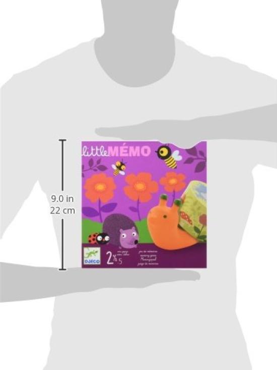 DJECO Little Memo Board Game Memory Game Tabletop Game Animal Educational Toy Montessori Gra planszowa Memo 1 year old years old 3 years old 4 years