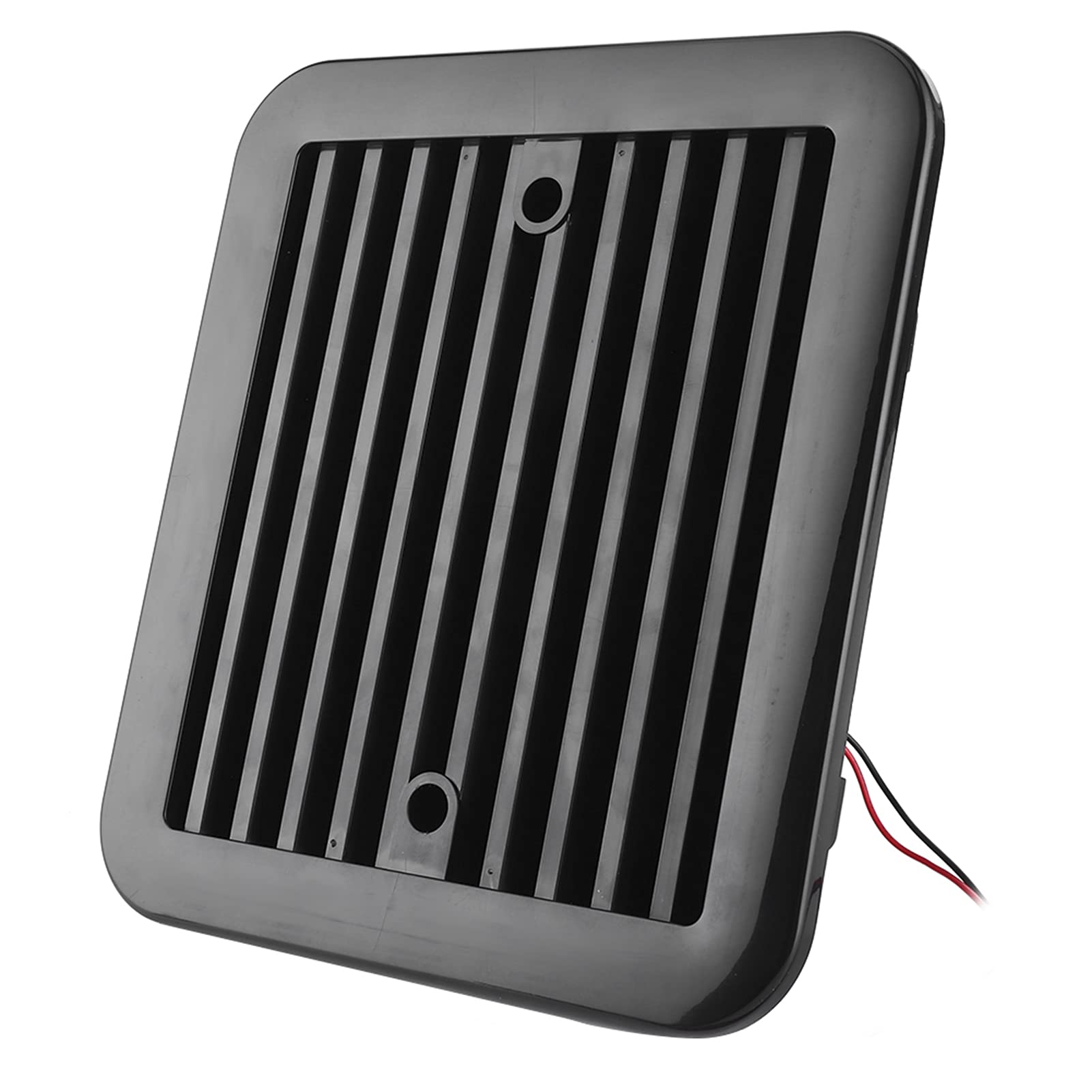 Cooling Fan, 12V Ventilation Fan - Qiilu Cooling Fan, 12V 4W Black Cooling Fan with Shutter, Single-Sided Exhaust, Strong Wind Exhaust, Car Styling,