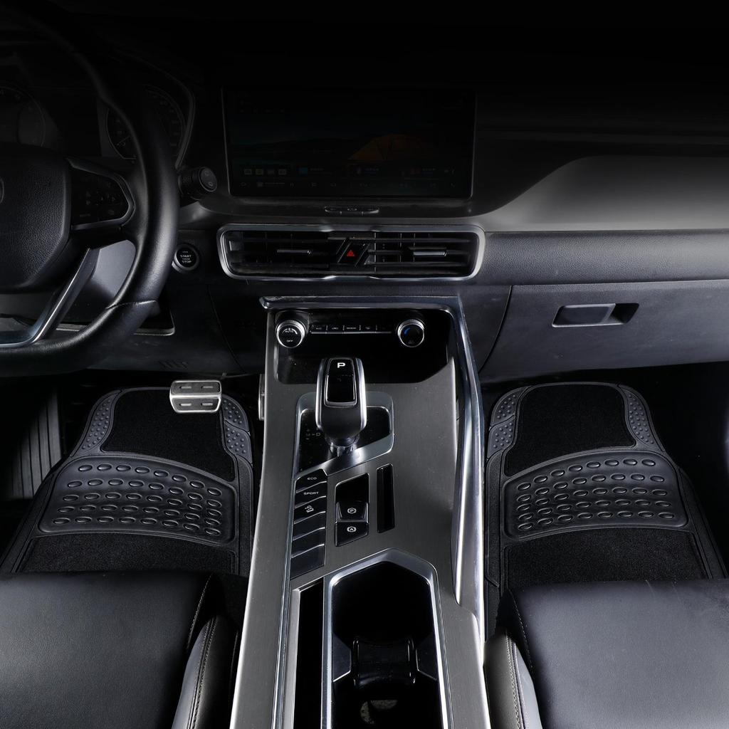 Tappetini Universali per Auto in TPE - Set Completo, Resistenti allo Sporco, Resistenti all'Usura, Antiscivolo