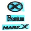 JLPC6 1 Pcs 3D ABS MARK X Emblem Premium Car Badge X Rear Truck Car Stickers Decor For Toyota MARKX MARK-X Car Accessories