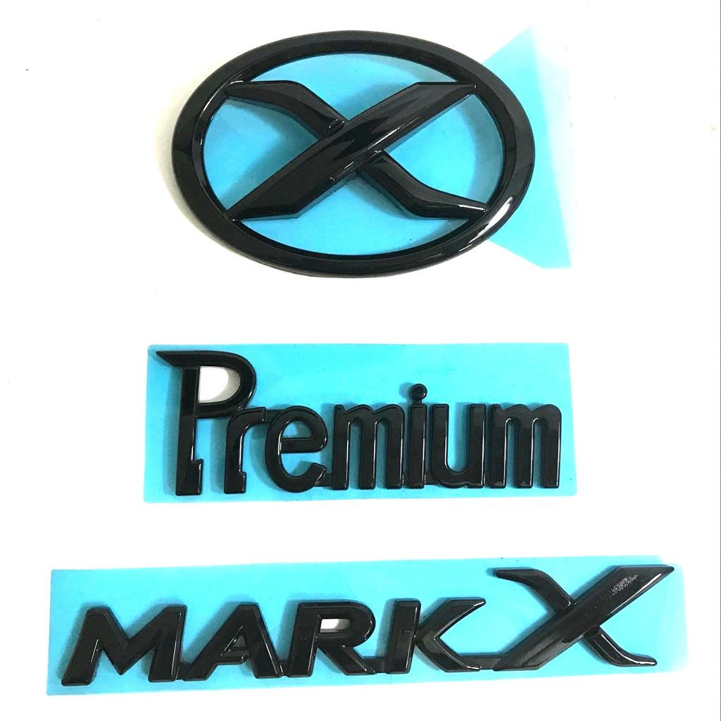 JLPC6 1 Pcs 3D ABS MARK X Emblem Premium Car Badge X Rear Truck Car Stickers Decor For Toyota MARKX MARK-X Car Accessories
