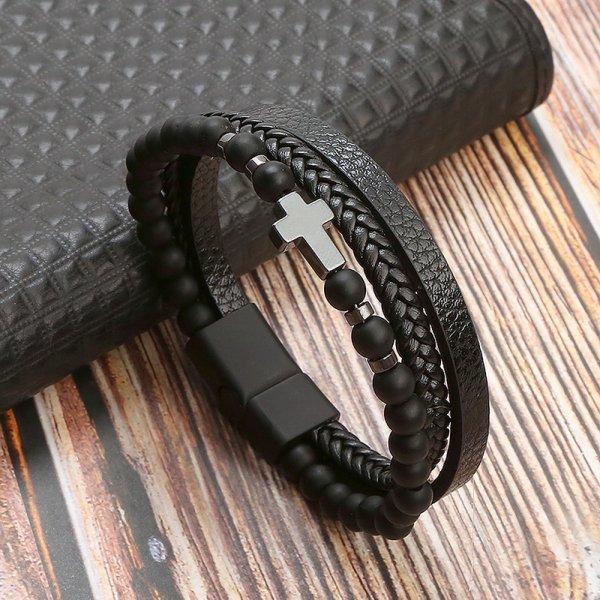 Modisches Kreuzarmband für Herren Geeignet Exquisite Handgefertigte Kette Großhandel Bulk