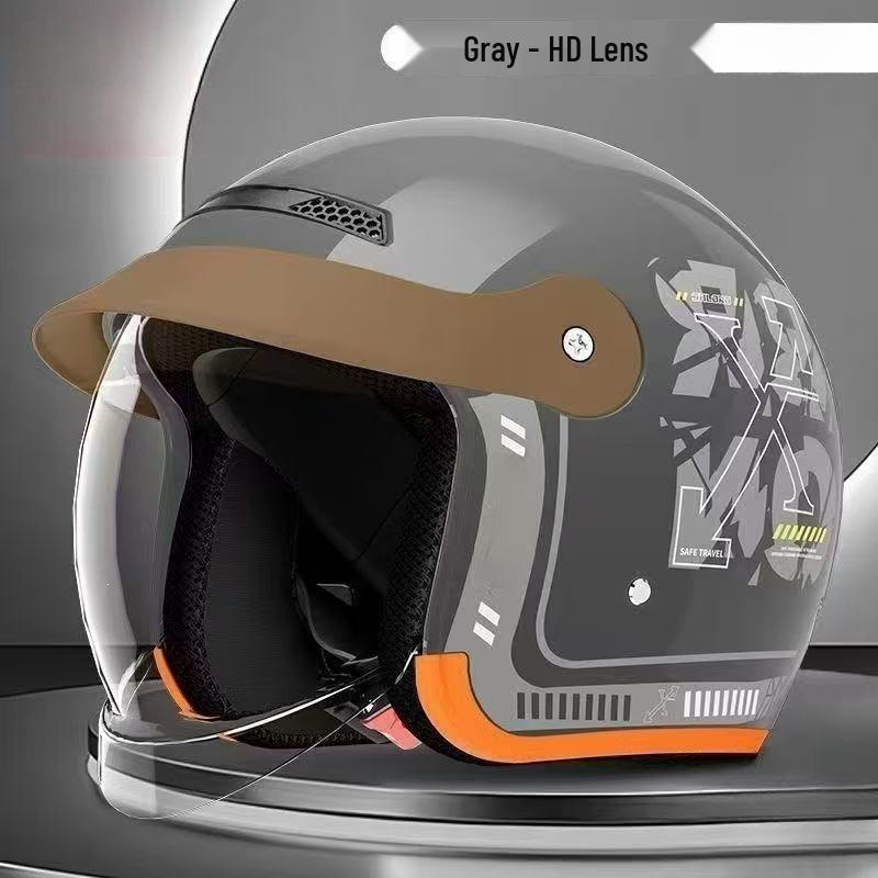 Unisex Electric Vehicle Helmet - All-Season, Full-Face Safety Helmet for Scooters and Motorcycles